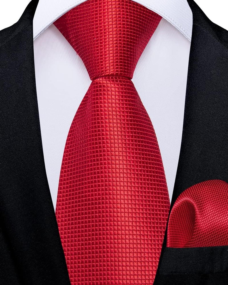 DiBanGu Boys Pre-tied Neckties and Pocket Square Set Adjustable Strap Tie for Kids Wedding Party Graduation School Uniforms - Image 2